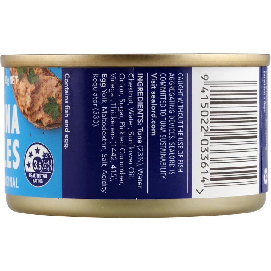 Sealord Spreadables Tuna Spread Original Tear tab can 90g