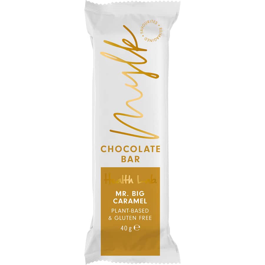 Health Lab Chocolate Bar Mr Big Caramel Peanut Mylk 40g