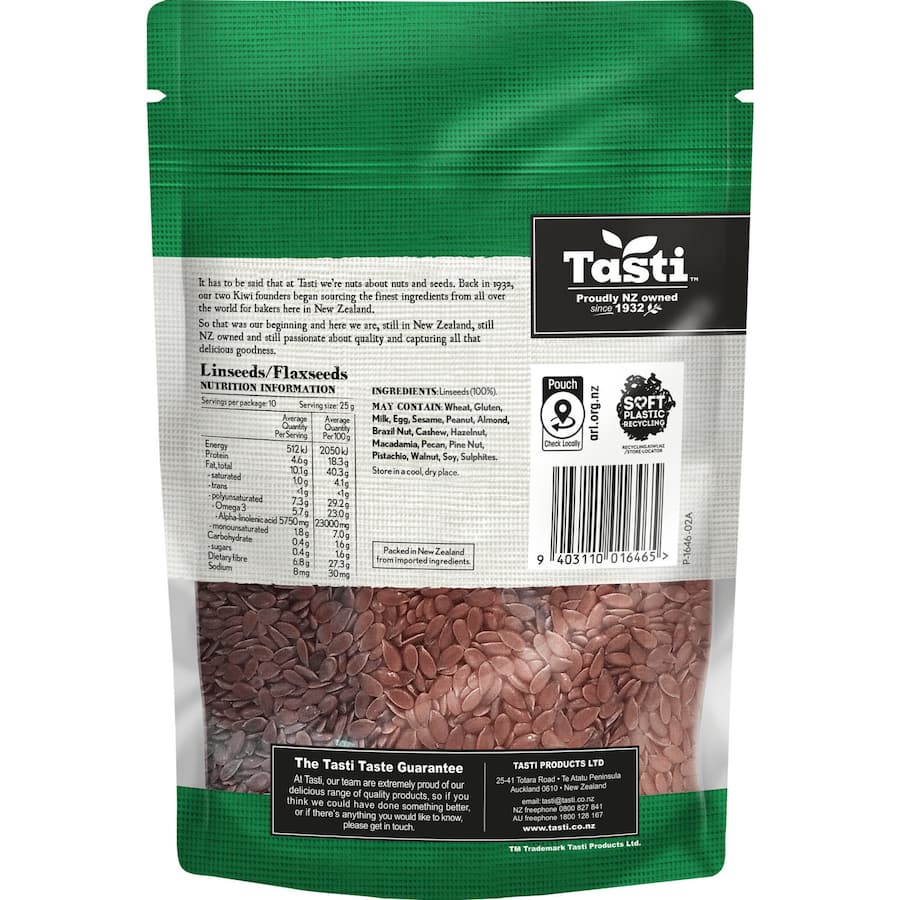 Tasti Linseed  Resealable pouch 250g