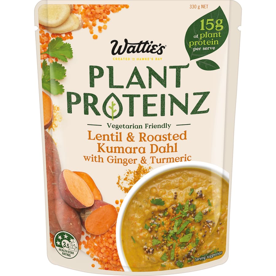 Wattie's Plant Proteinz Soup Lentil & Roasted Kumara Pouch 330g