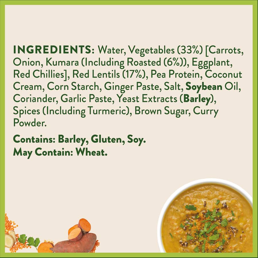 Wattie's Plant Proteinz Soup Lentil & Roasted Kumara Pouch 330g