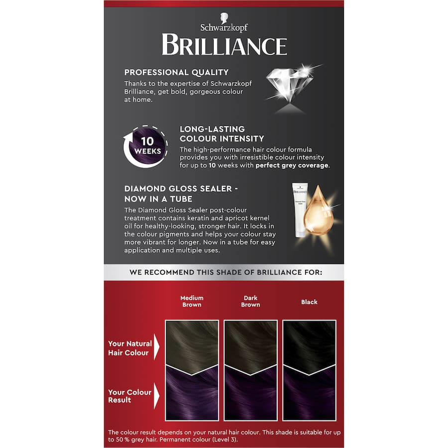 Schwarzkopf Brilliance Hair Colour 85 Violet Vision 1pack