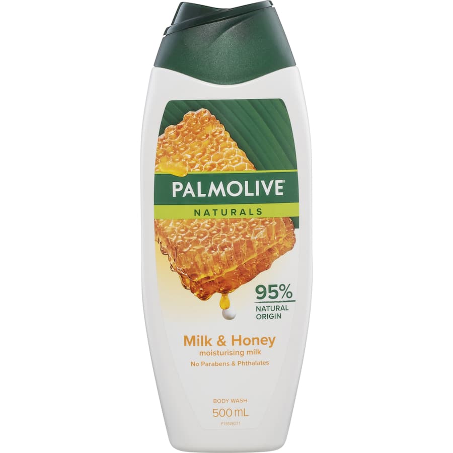 Palmolive Naturals Body Wash Moisturising Milk & Honey Bottle 500mL