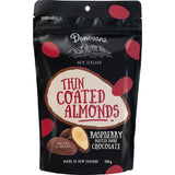 Donovans Chocolate Coated Almonds Raspberry Bag 150g
