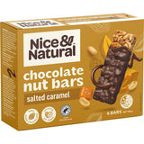 Nice & Natural Nut Bars Choc Salted Caramel 6pk 180g