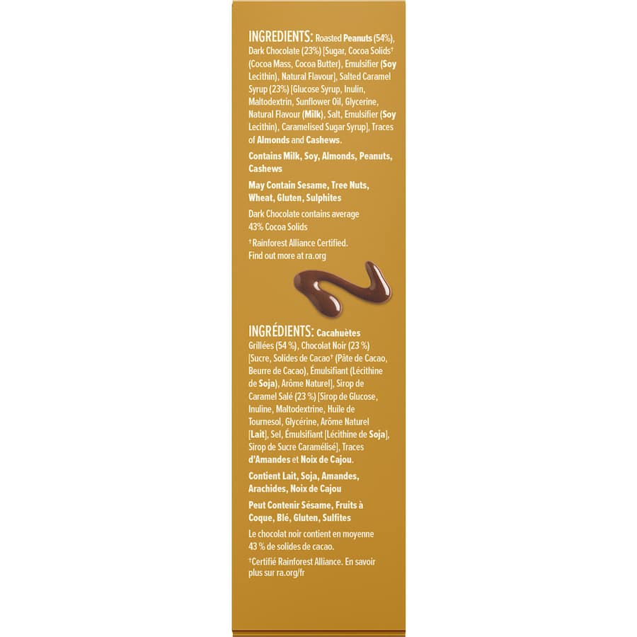 Nice & Natural Nut Bars Choc Salted Caramel 6pk 180g