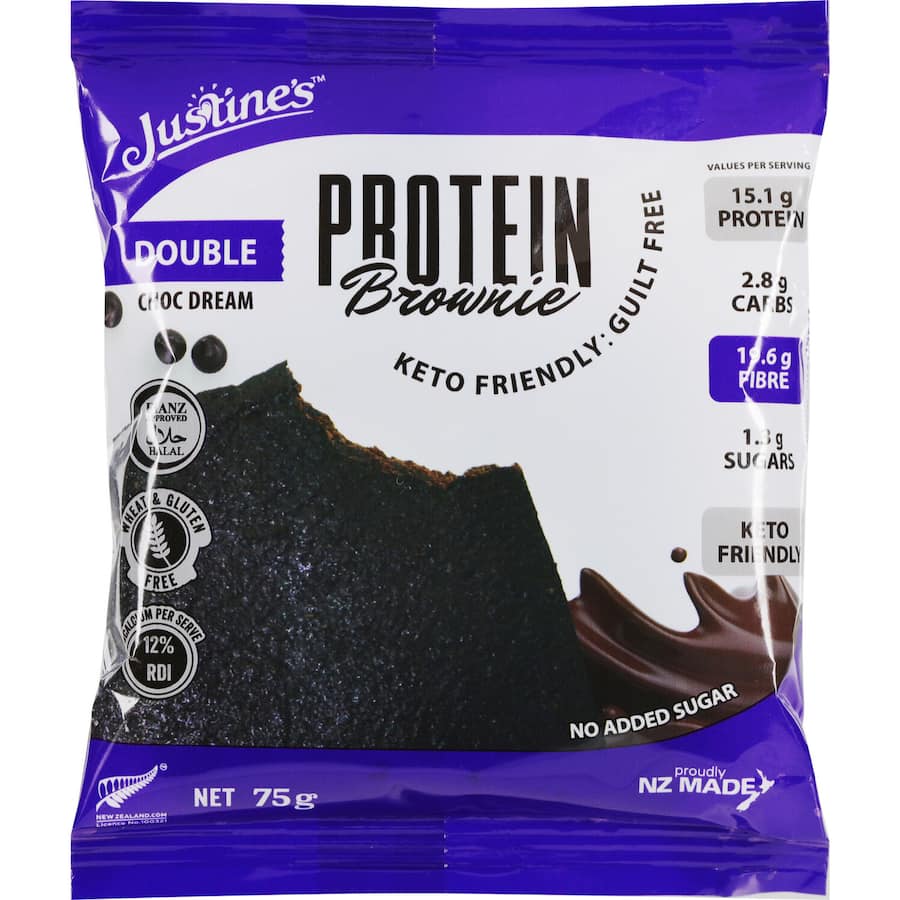Justines Protein Cookie Choc Brownie Each 75g