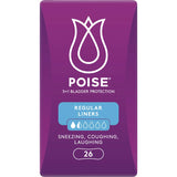 Poise Womens Continence Pads Regular Liners 26pack