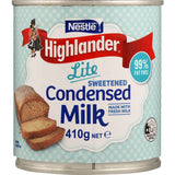 Nestlé Highlander Condensed Milk Sweetened Lite Tear tab can 410g