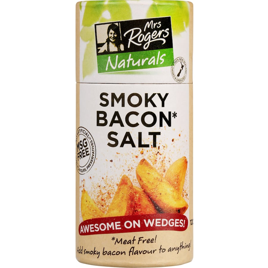 Mrs Rogers Naturals Smoky Bacon Salt  Shaker 120g