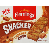 Flemings Snacker Muesli Bars Caramel Choc 6pk 162g