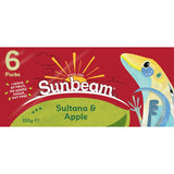 Sunbeam Fruit Snack Sultana & Apple 150g 6 x 25g