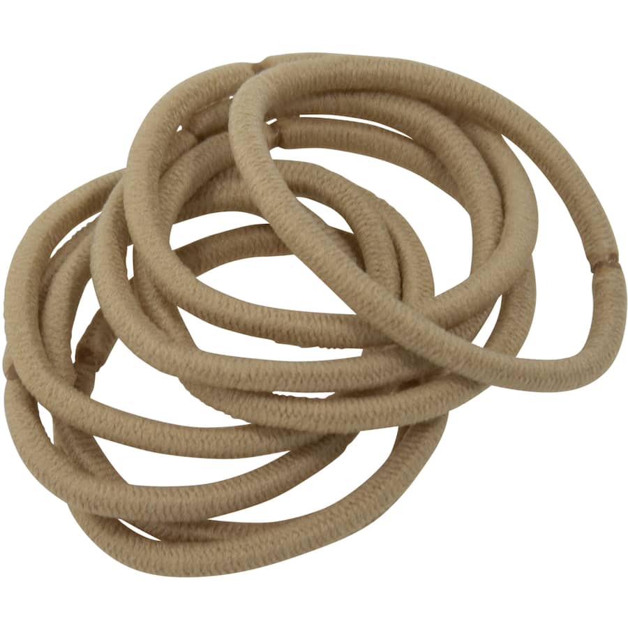 Dash Hair Ties Elastic Large Thick Blonde 8pack