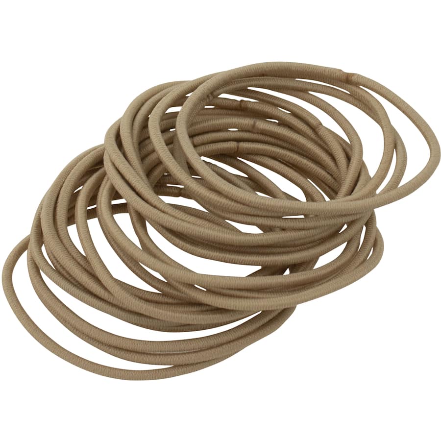 Dash Hair Ties Elastic Large Thin Blonde 20pack