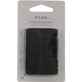 Dash Ponytailers Soft Black 3.0 15pack