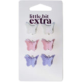 Little Bit Extra Clips Butterfly 6pack