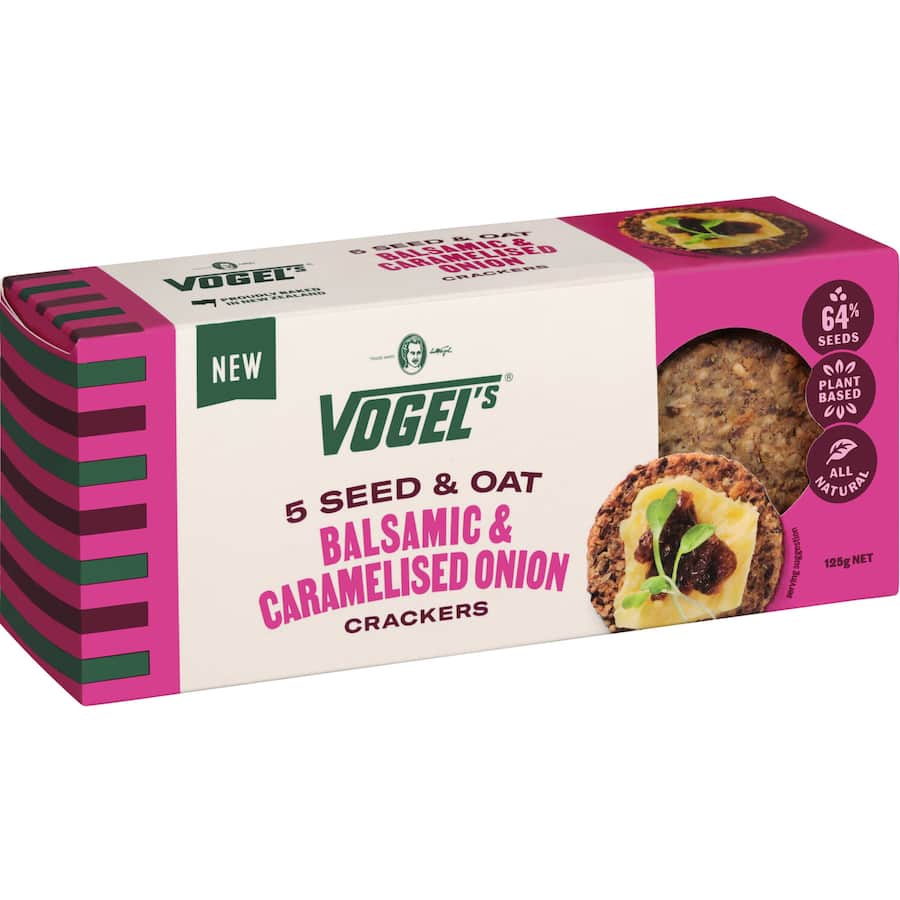 Vogels Crackers Balsamic & Caramelised Onion 125g
