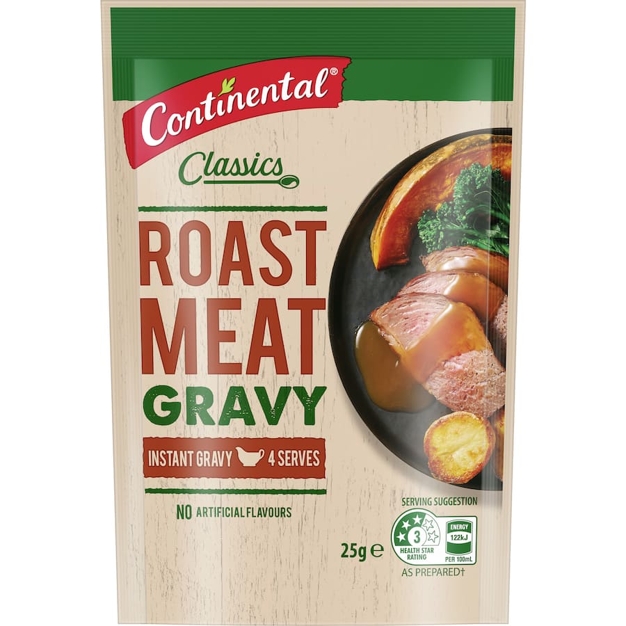 Continental Instant Gravy Mix Roast Meat Sachet 25g
