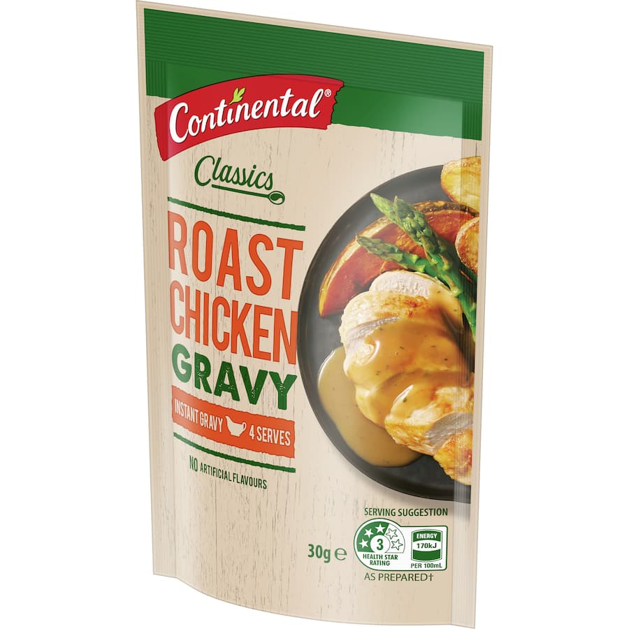 Continental Instant Gravy Mix Roast Chicken Sachet 30g