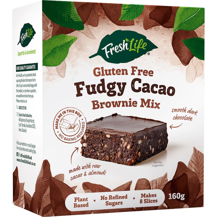 Freshlife Slice Mix Cacao Brownie Gluten Free 160g