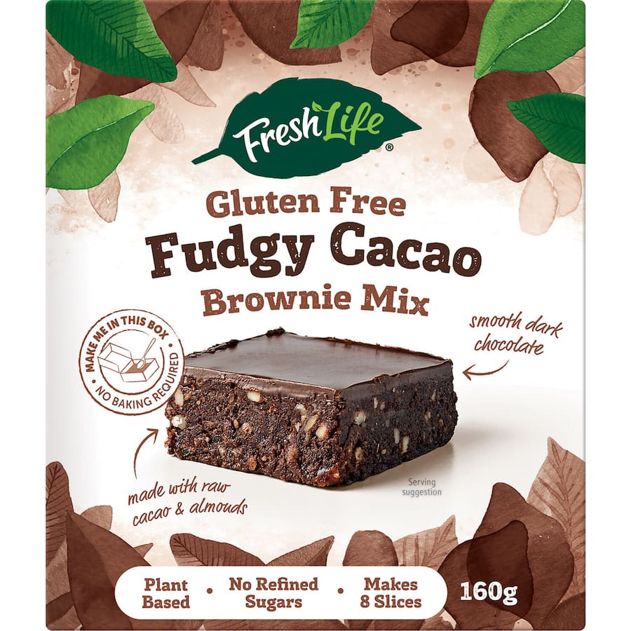 Freshlife Slice Mix Cacao Brownie Gluten Free 160g