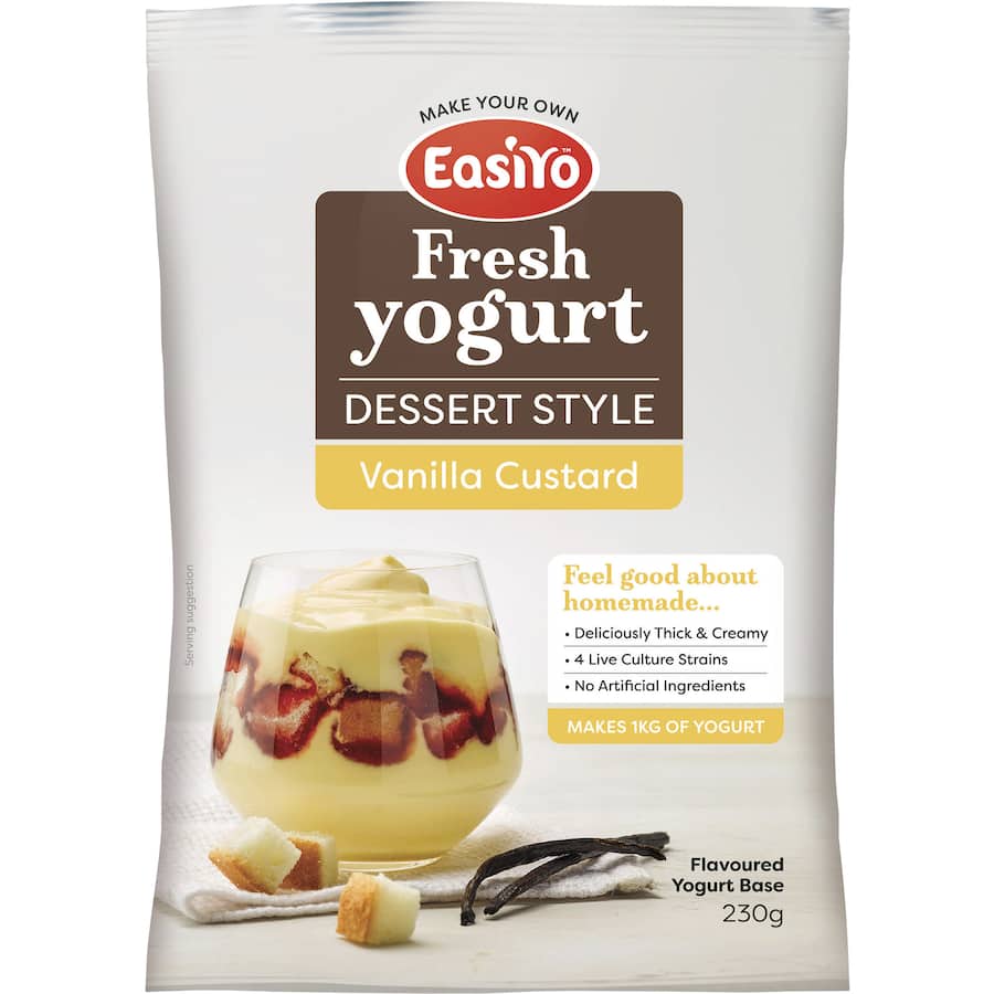 Easiyo Yoghurt Base Dessert Style Vanilla Custard Sachet 230g