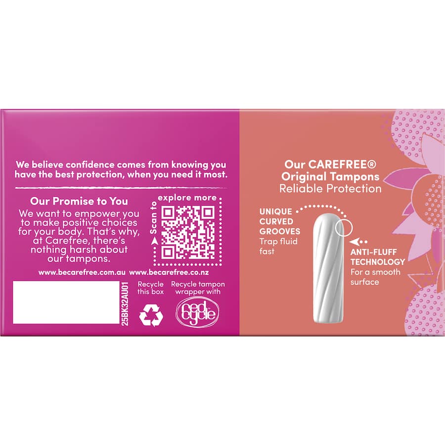 Carefree Tampons Original Regular 32pack