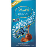 Lindt Lindor Chocolate Sharepack Salted Caramel Bag 123g