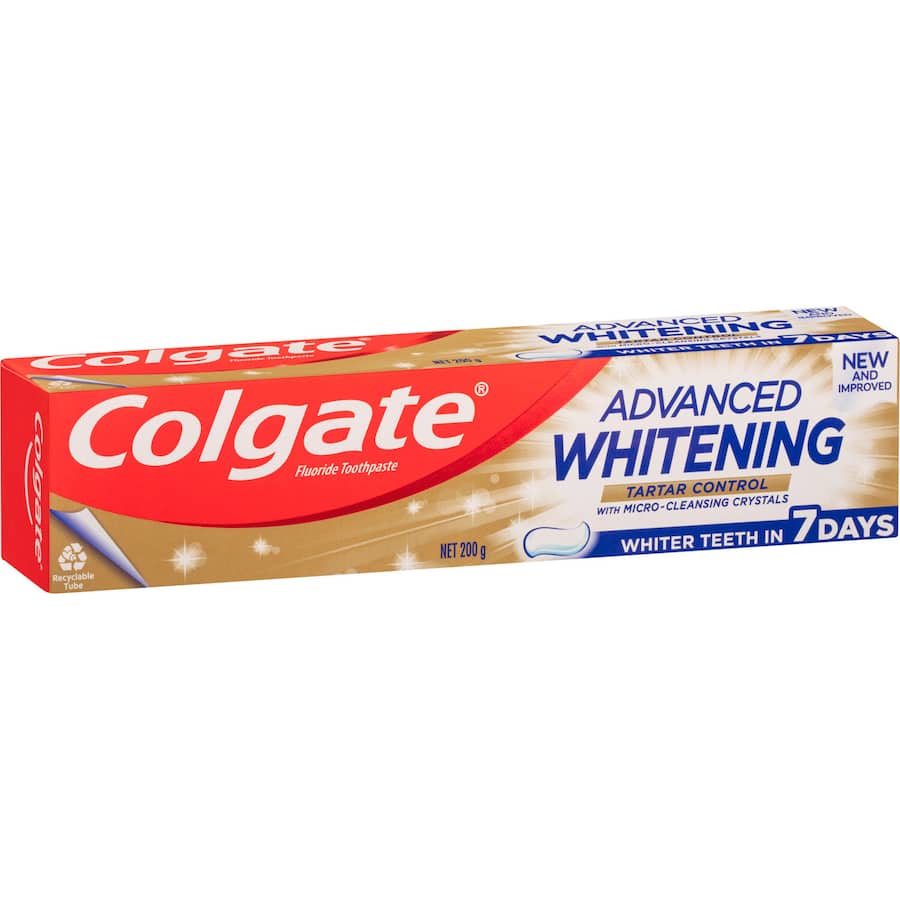 Colgate Advanced Whitening Toothpaste Tartar Control Value Pack 200g