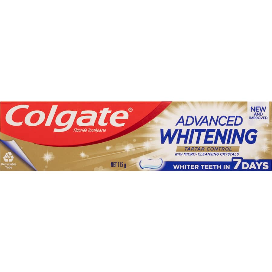 Colgate Advanced Whitening Toothpaste Tartar Control 115g