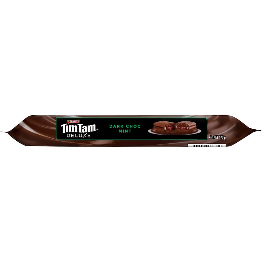Arnotts Tim Tam Deluxe Chocolate Biscuits Dark Choc Mint 175g