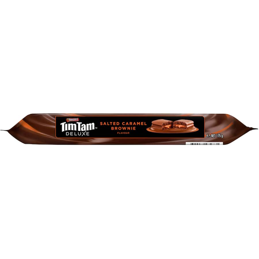 Arnotts Tim Tam Deluxe Chocolate Biscuits Salted Caramel Brownie 175g