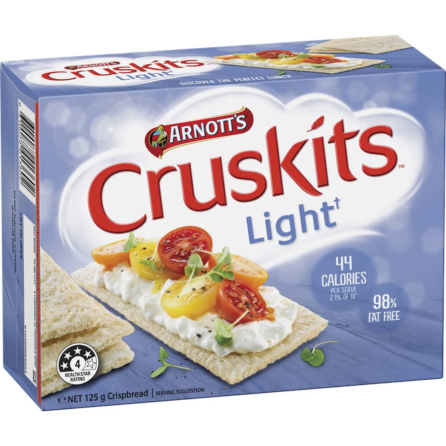 Arnotts Cruskits Light Crispbread Low Fat 125g