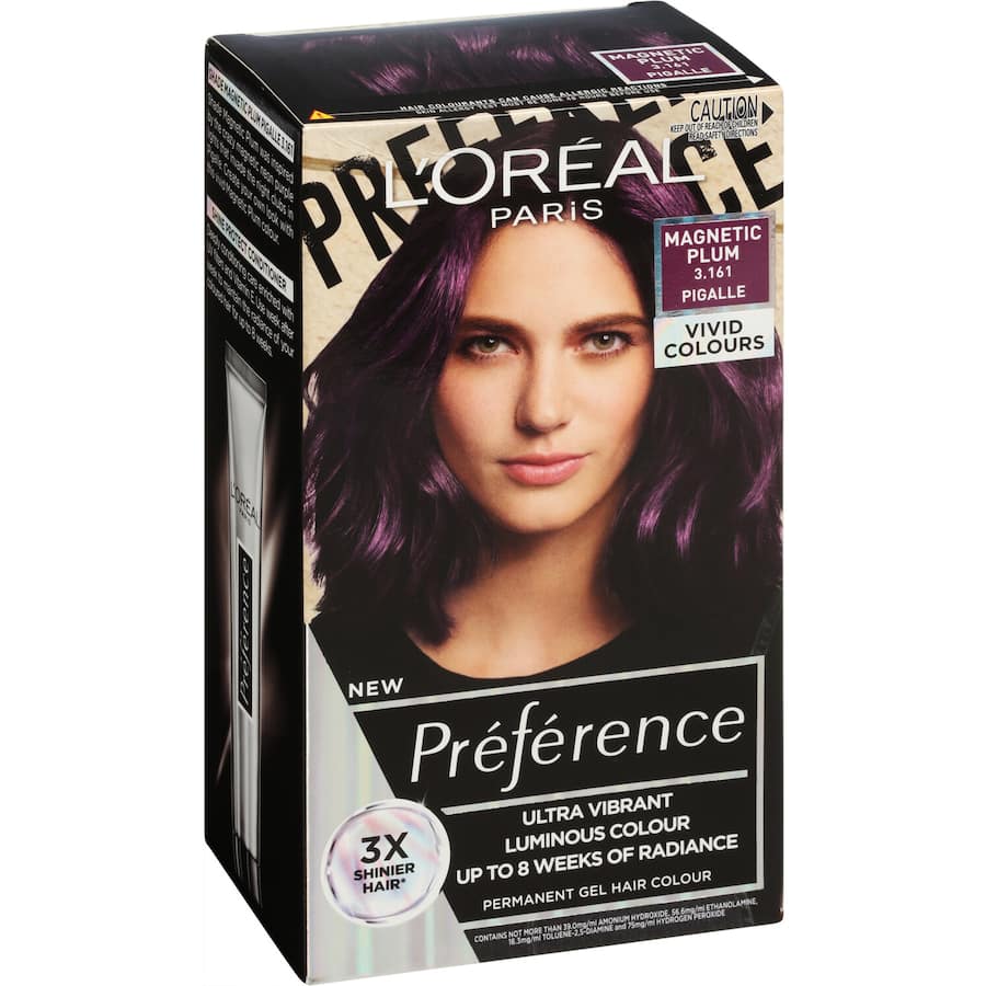 Loreal Preference Hair Colour Magnetic Plum 3.161 Pigalle 1pack