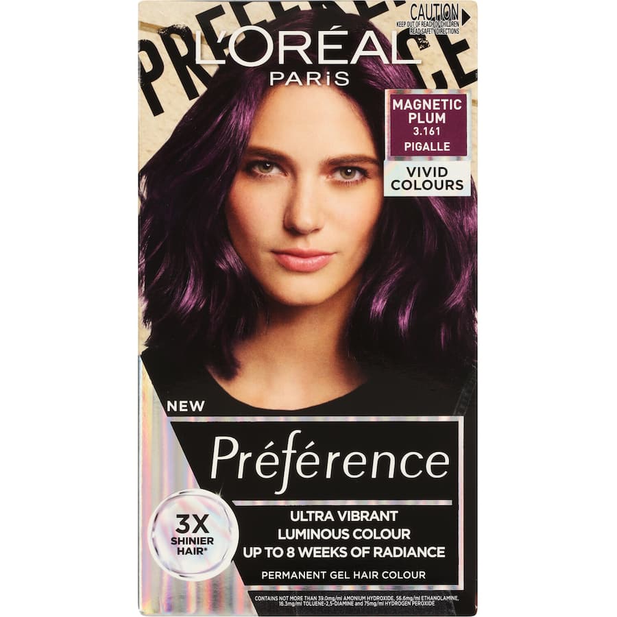Loreal Preference Hair Colour Magnetic Plum 3.161 Pigalle 1pack