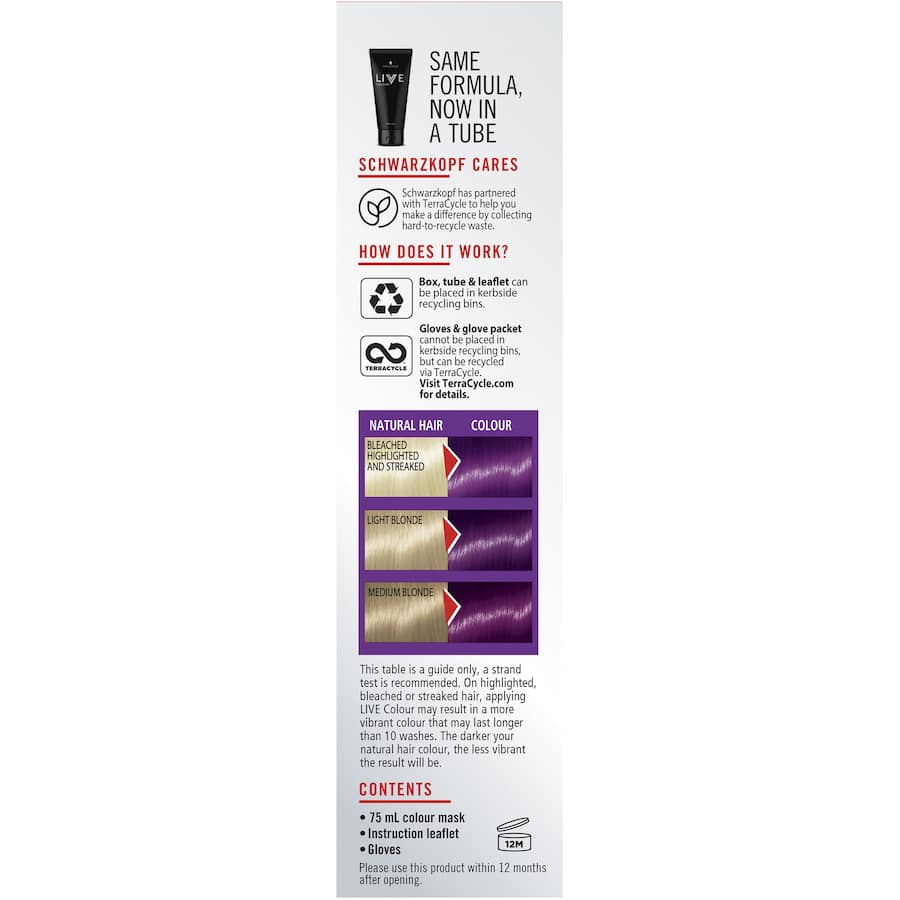 Live Colour Ultra Brights Hair Colour Magnetic Purple 75mL