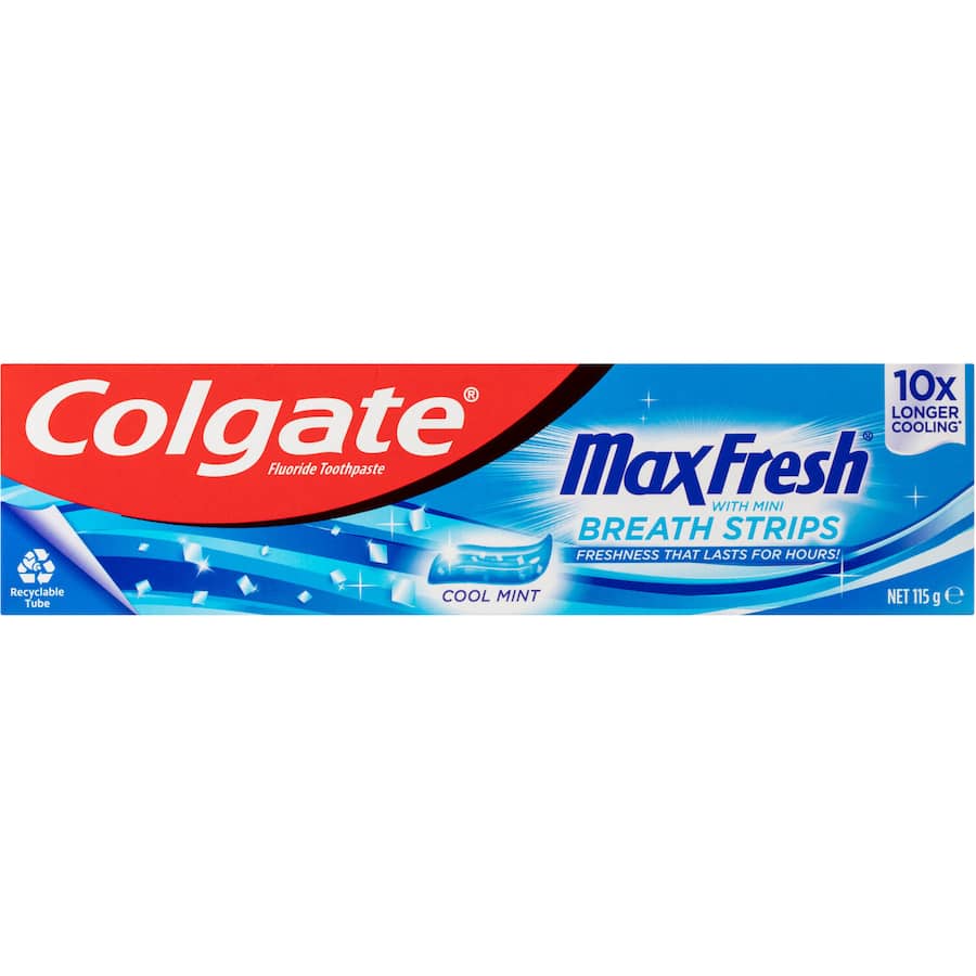 Colgate Max Fresh Toothpaste With Mini Breath Strips 115g
