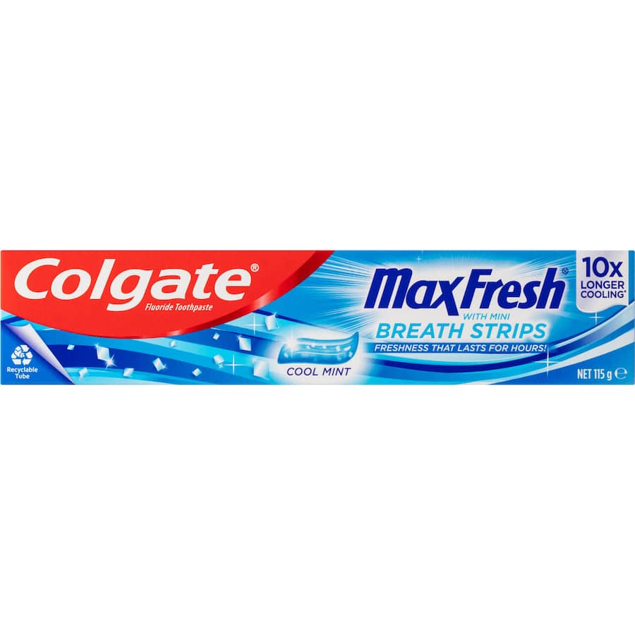 Colgate Max Fresh Toothpaste With Mini Breath Strips 115g