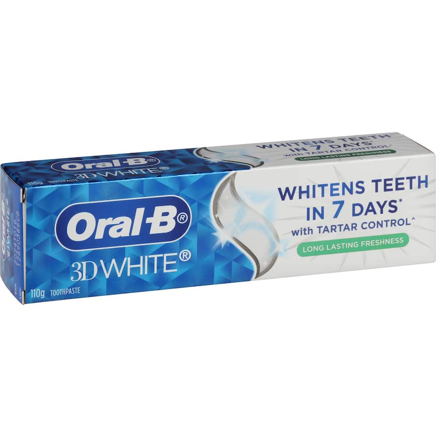 Oral B 3d White Toothpaste Long Lasting Freshness 110g