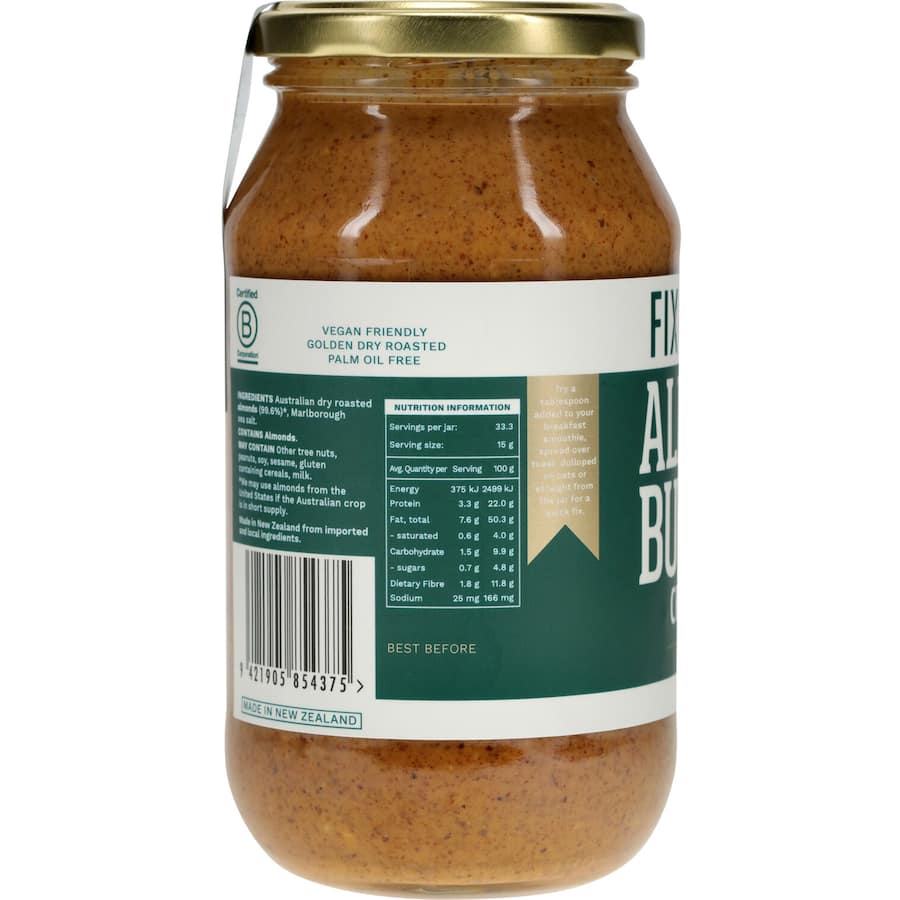 Fix & Fogg Almond Butter Crunchy 500g