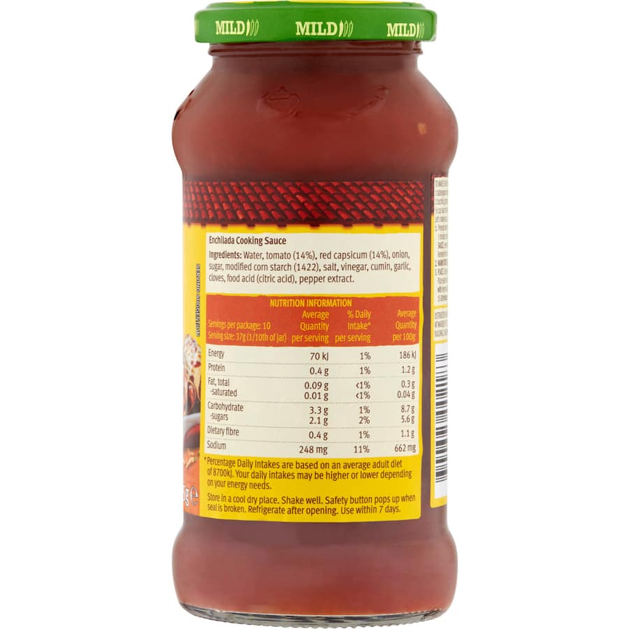 Old El Paso Enchilada Sauce Mild Jar 375g