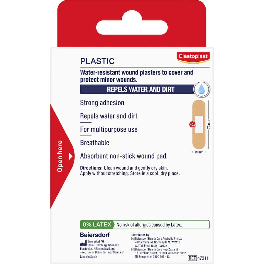 Elastoplast Plasters Plastic 40pack