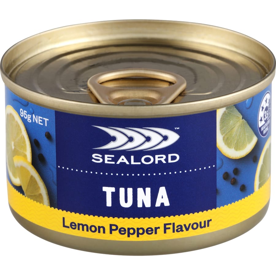 Sealord Sensations Tuna Lemon Pepper Tear tab can 95g