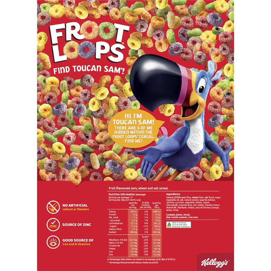 Kellogg's Froot Loops Cereal  460g