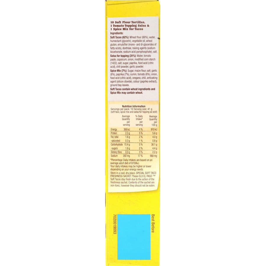 Old El Paso Taco Kit Soft 10 pack 405g