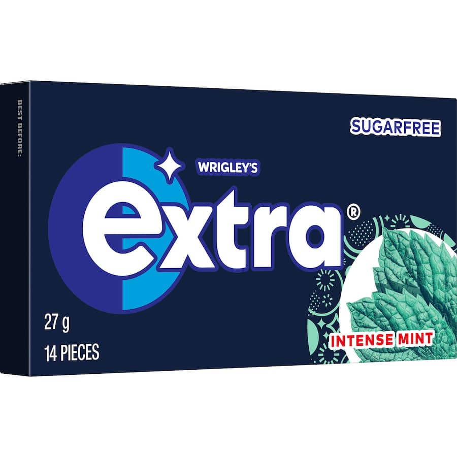 Wrigleys Extra Chewing Gum Intense Mint Sugar Free 27g