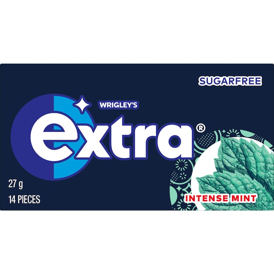 Wrigleys Extra Chewing Gum Intense Mint Sugar Free 27g