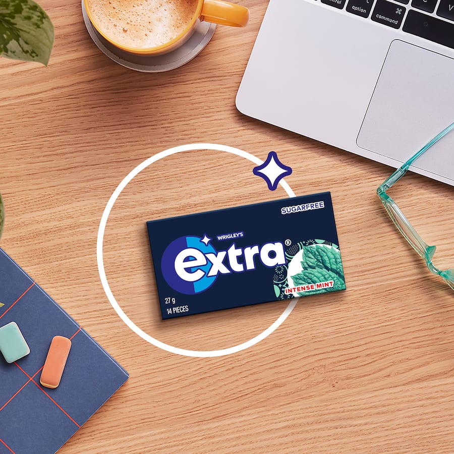 Wrigleys Extra Chewing Gum Intense Mint Sugar Free 27g