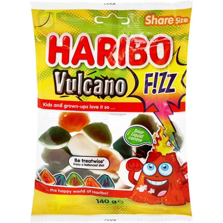 Haribo Vulcano Gummies Share Size 140g