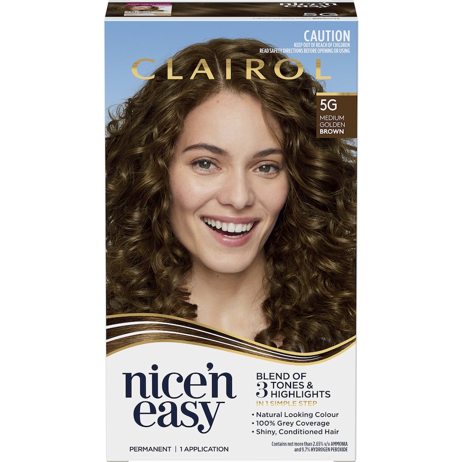 Clairol Nice N Easy Hair Colour Medium Golden Brown 5g 1pack